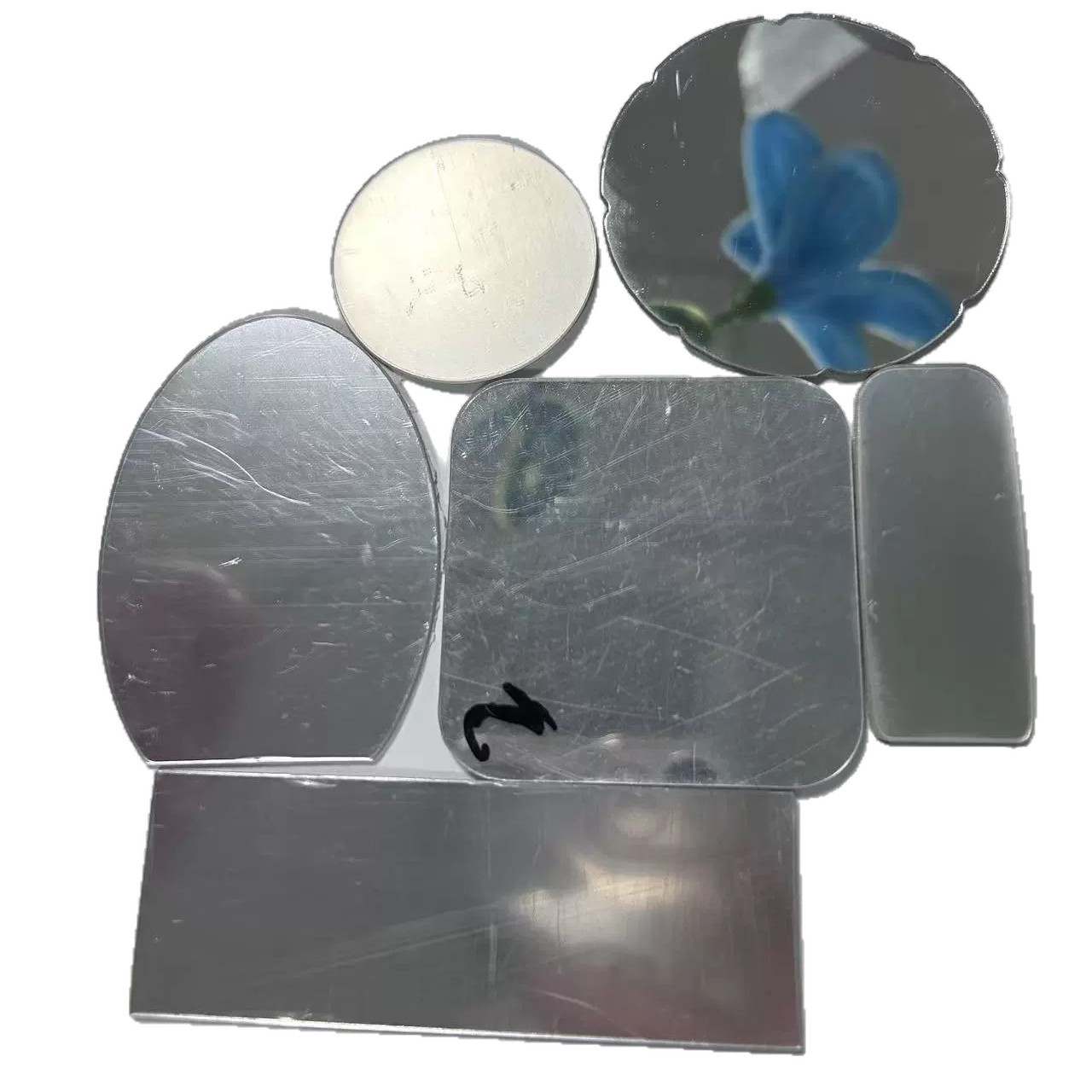 Acrylic electroplated lens PETG toy plastic lens small mirror semi-transparent lens with adhesive PC anti-fog lens