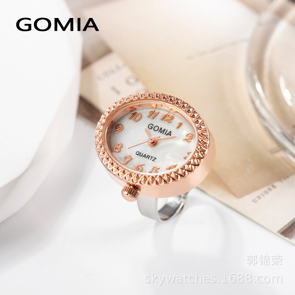New Oval Ring Watch GOMIA Waterproof Finger Watch Ring Adjustable Digital Small Watch