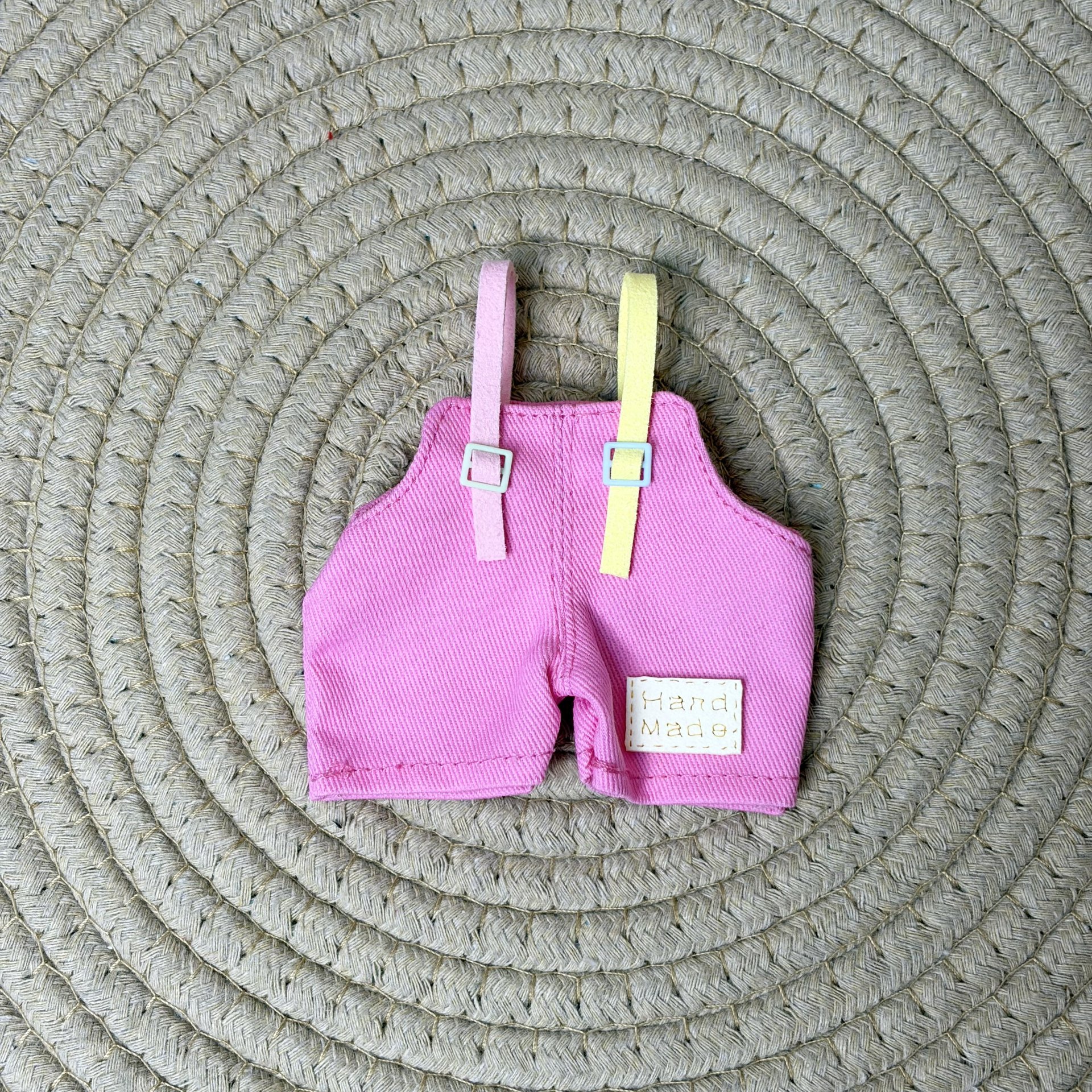 New product 15cm Gazi sister doll clothing macaron color suspender pants double pants bjd doll replaceable doll clothing