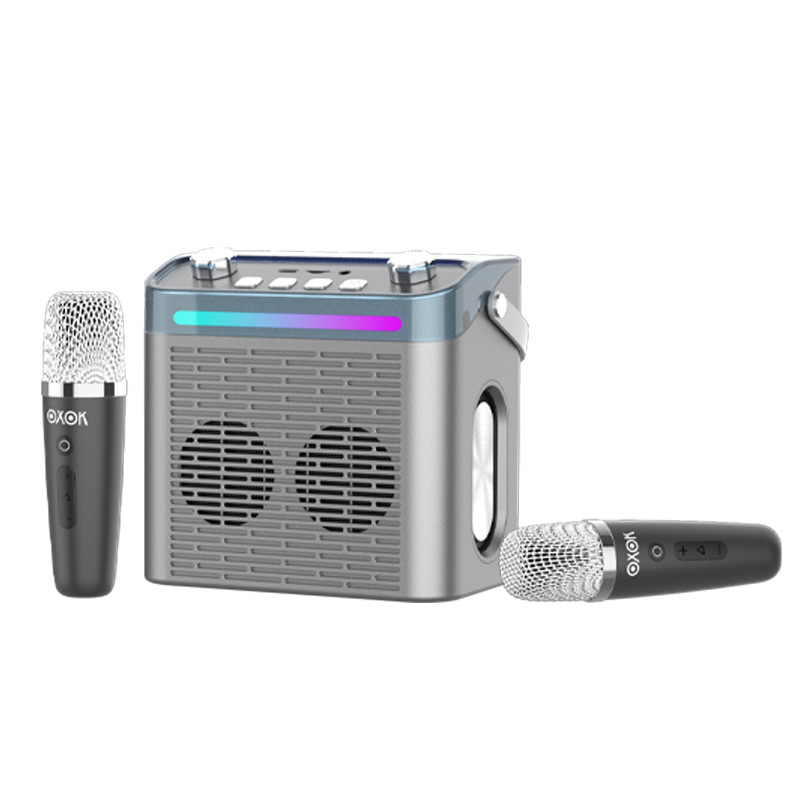 P5E Bluetooth speaker portable outdoor plug-in card mini wireless speaker K歌 microphone speaker all-in-one