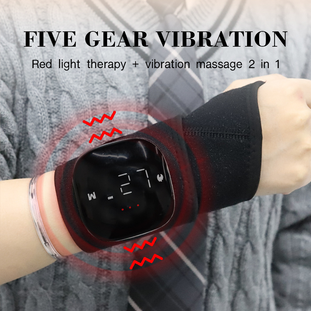 Electric Heating Red Light Wrist Guard for Tenosynovitis Joint Pain Warmth Massage Wrist Infrared Physiotherapy Device