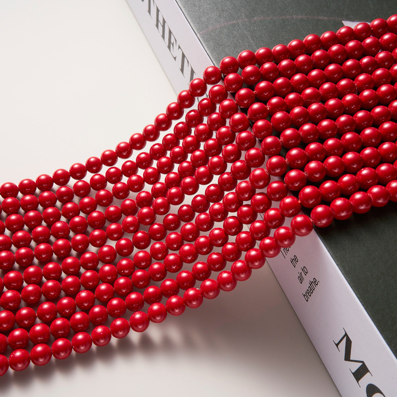 Imitation Swarovski High-Luster Round Pearl 3-16mm Straight Hole Shell Pearl Craft Glass Beads Jewelry Accessories