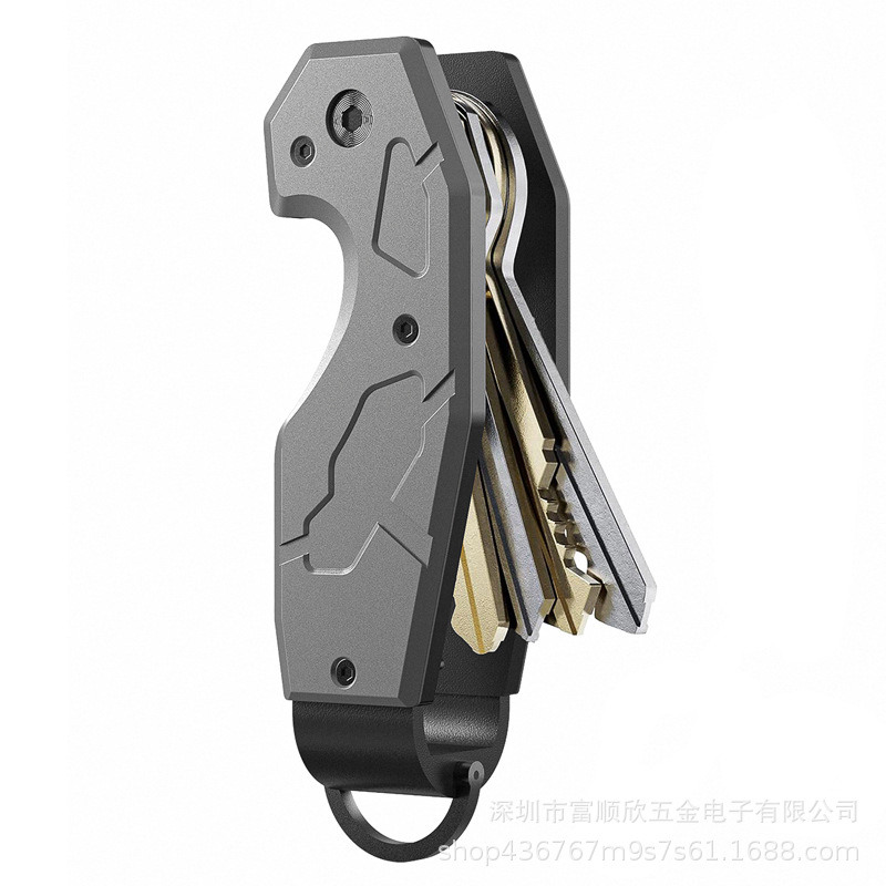 Metal Key Ring Aluminum Alloy Lightweight Key Clip Key Organizer Practical Portable