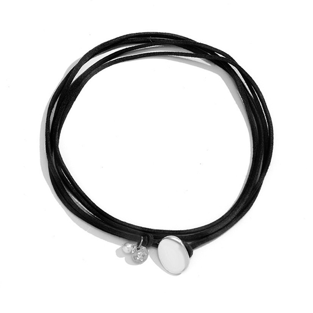 Double-layer Wrapped Velvet Choker Necklace Simple Choker Chain Mother's Day Gift