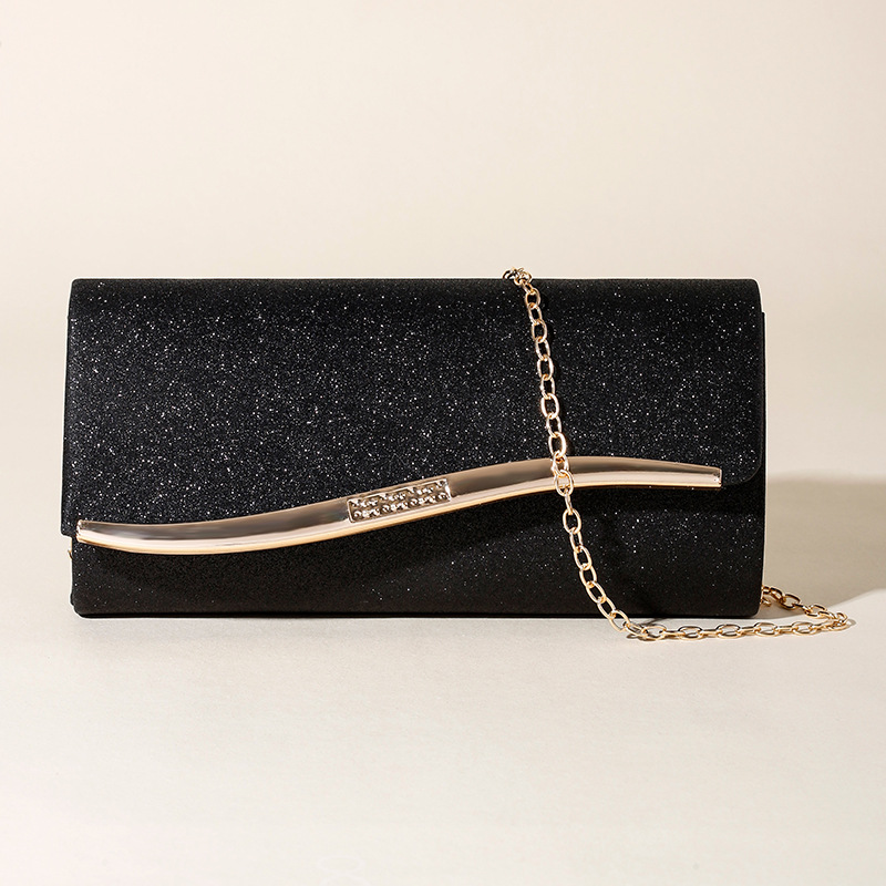 New Women's Evening Bag Shiny Material Small Crossbody Bag