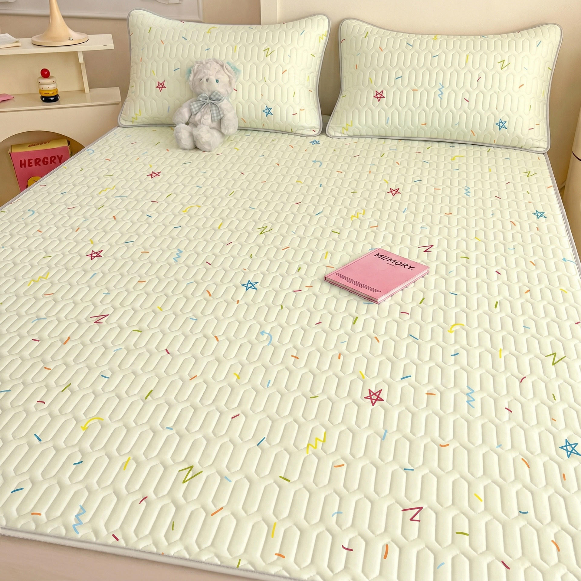 Summer a class cool ice silk latex cool mat mattress soft pad household bedroom 180x200 anti-slip bed sheet mattress pad