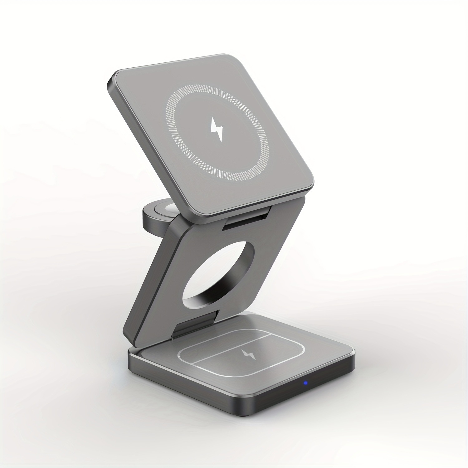 3-in-1 Magnetic Foldable Wireless Charger for Apple Phones, Earphones, Watch