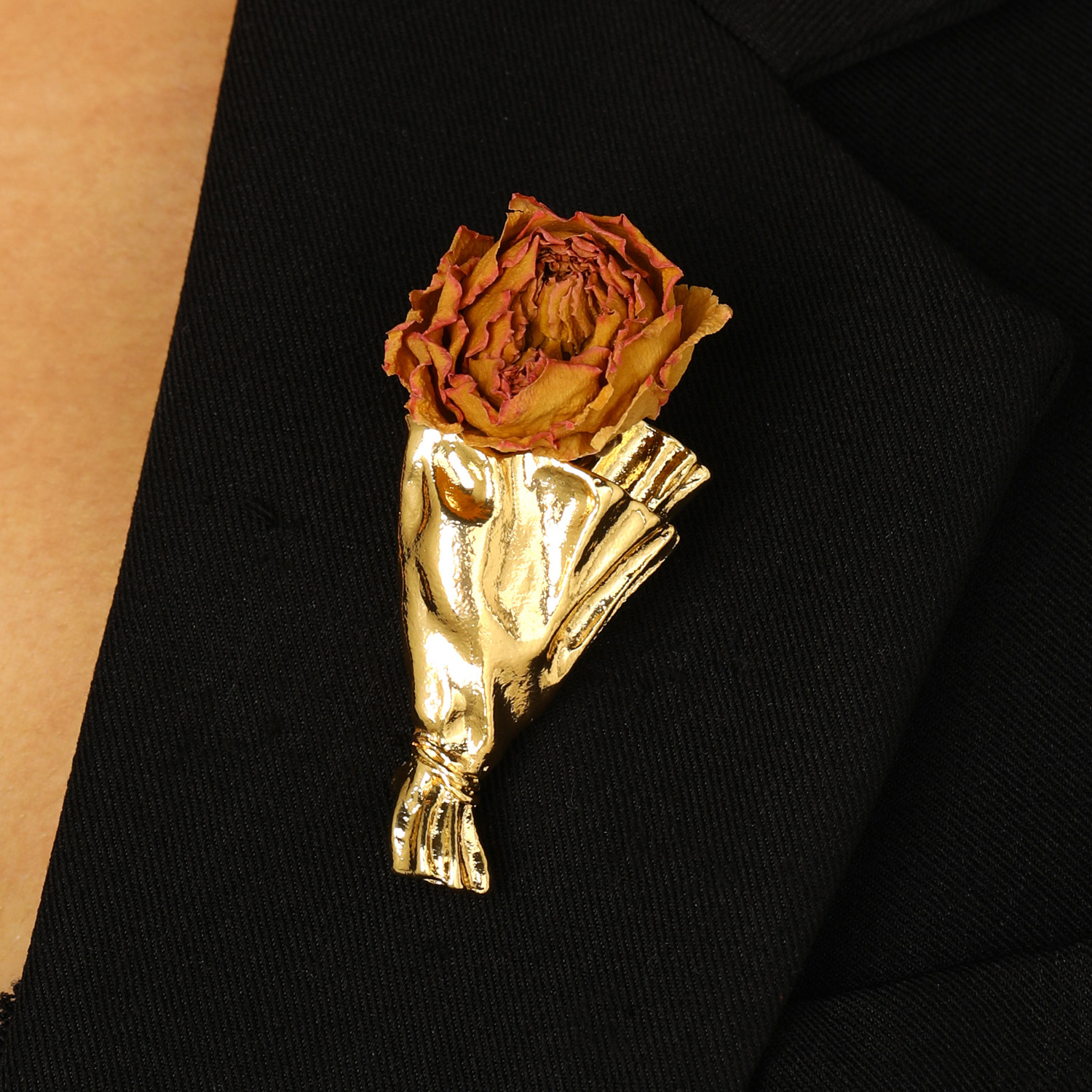 Flower Arrangement Brooch Small Fresh Pin Niche Unique Suit Corsage