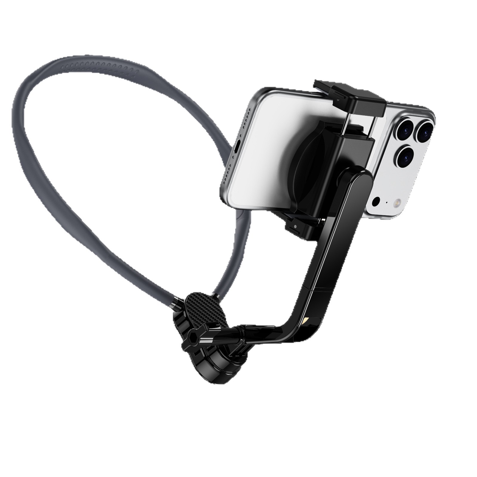 Chest-mounted phone holder for cycling, outdoor live streaming, sports camera neck strap, vlog bracket