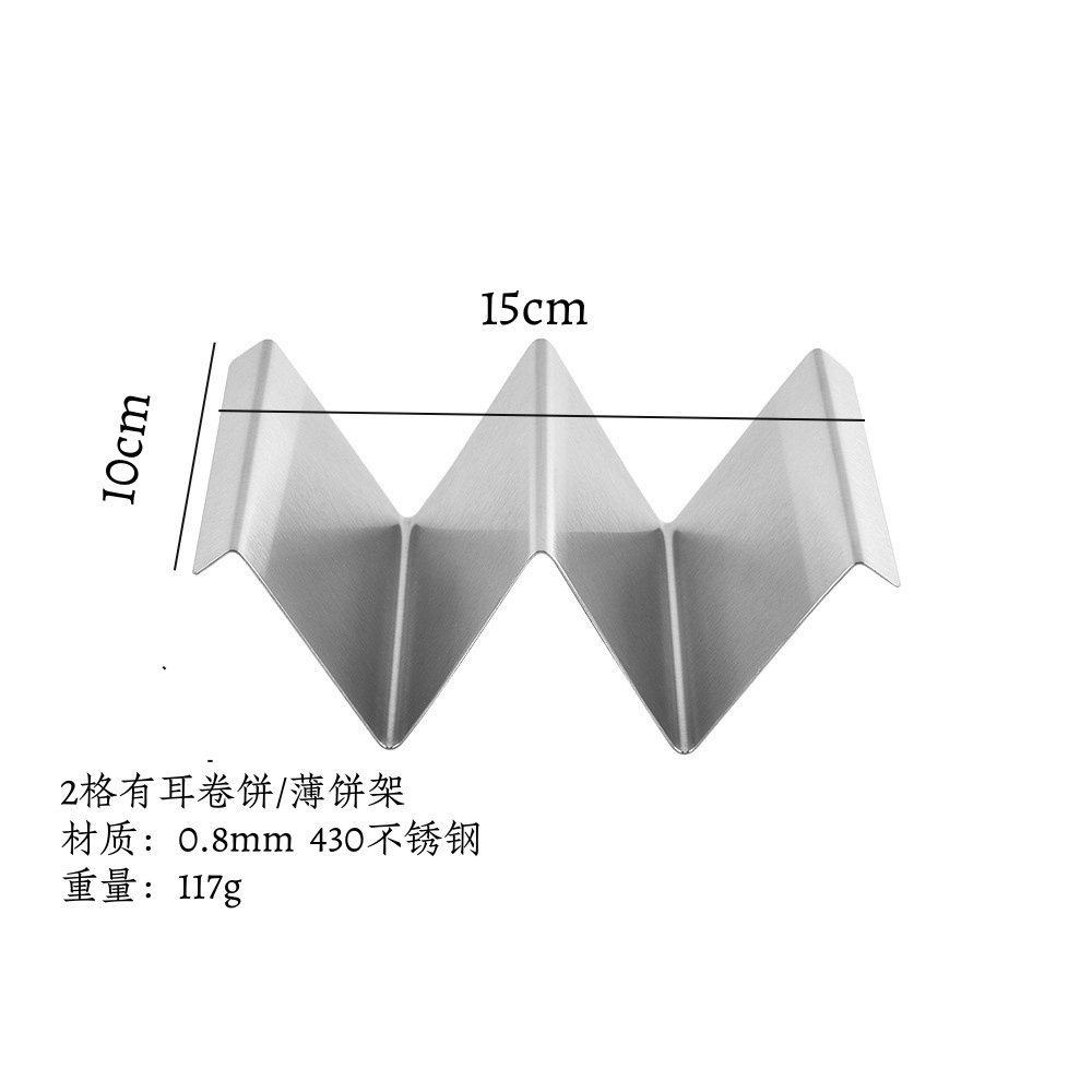 430 Stainless Steel Mexican Tortilla Holder Corn Tortilla Holder Kitchen Restaurant Sandwich Taco Holder