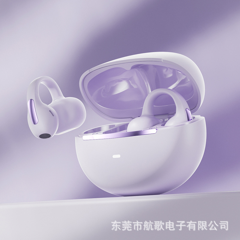 2025 new ear-clip wireless Bluetooth earphones M136 stereo sound effect noise-canceling sports running earphones