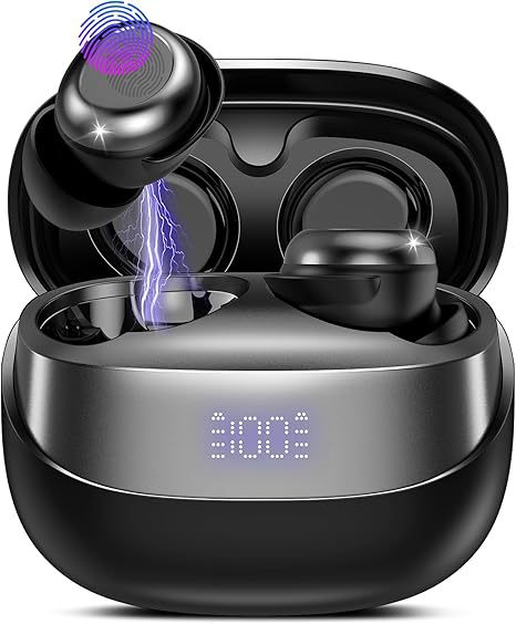 New Mini Bluetooth Wireless Earphones Sports Noise Reduction Digital Display Battery Private Model Wireless Sleep Ear Hooks