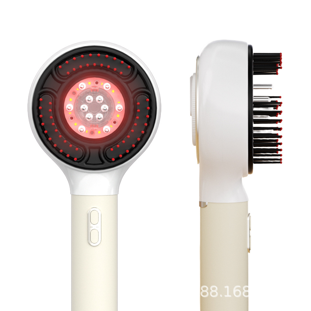 Red Light Microcurrent Scalp Applicator Electric Head Massage Instrument Comb Conduction Comb Hair Growth Liquid Applicator Fully Automatic
