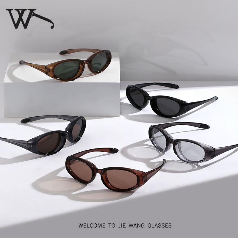New Outdoor Hiking Cycling Sports Windproof Sunglasses Plain Face Sunglasses for Men and Women