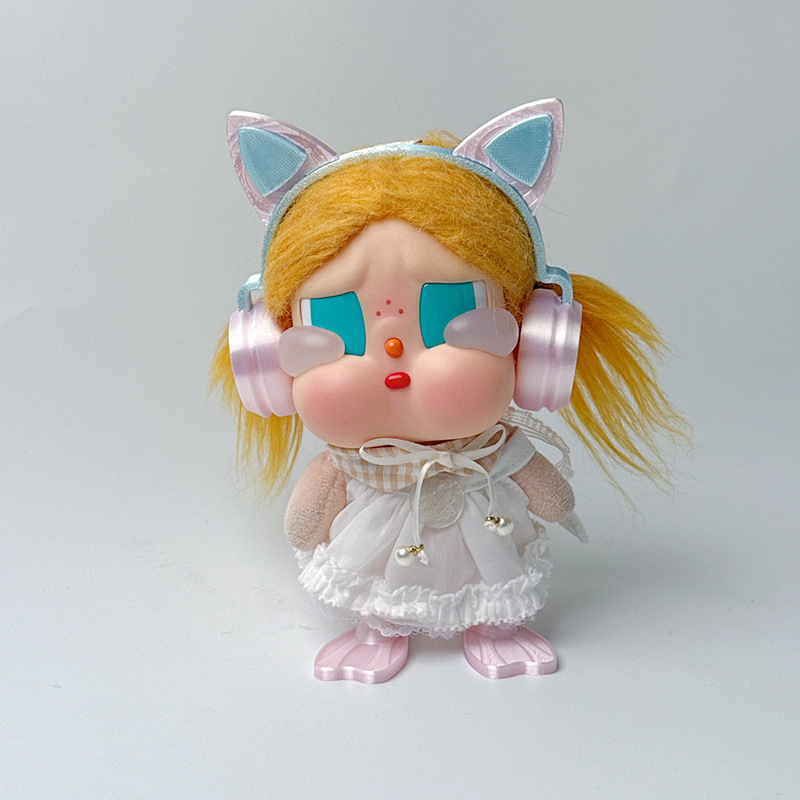 Earphones Only Crybaby Beach Vinyl Series Gulu Gulu Earphone Accessories Pendant Cat Ear Headphones