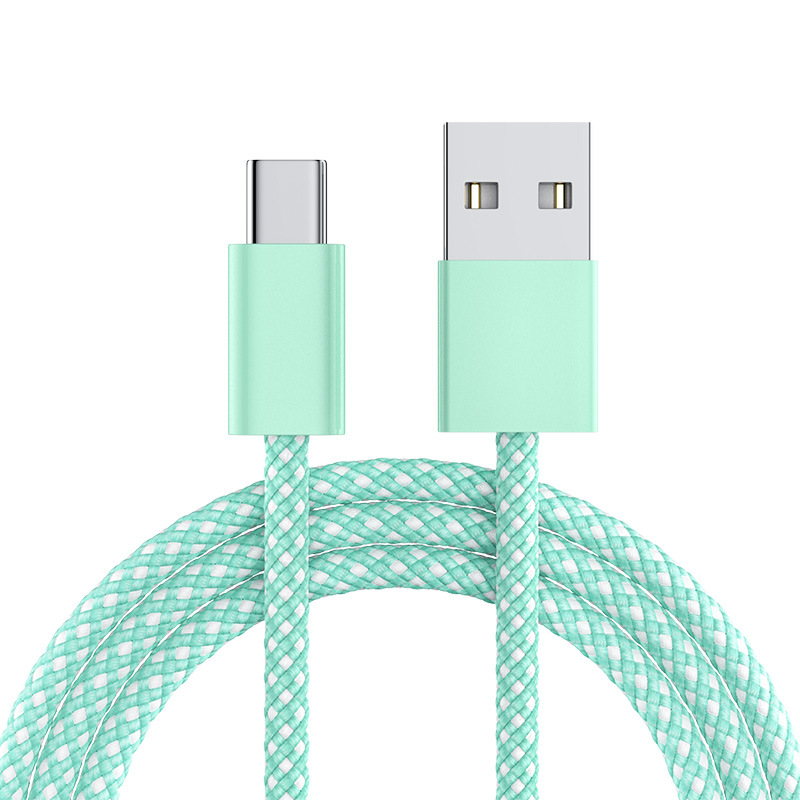 Type-C Data Cable Macaron Color for iPhone 15 16 Samsung Fast Charging USB Charging Cable