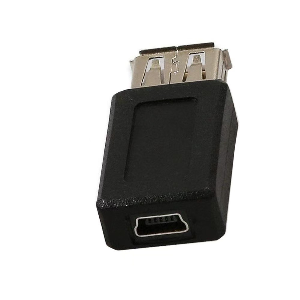USB female to mini 5P mini T port connection adapter phone cable data power supply adapter A female T female
