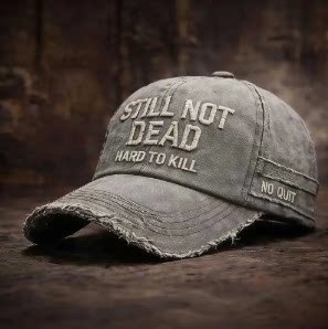 Embroidered Baseball Cap STILLNOTDEAD Visor Hat Outdoor Sports Sun-Protective Men's Hat