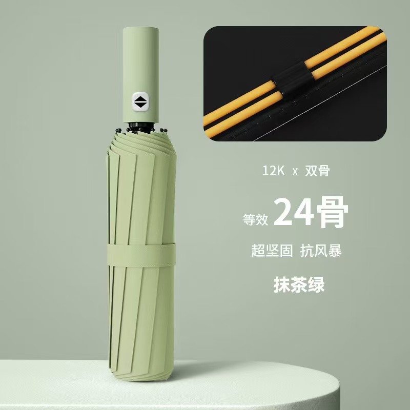 【②④骨自动伞】*抹茶绿