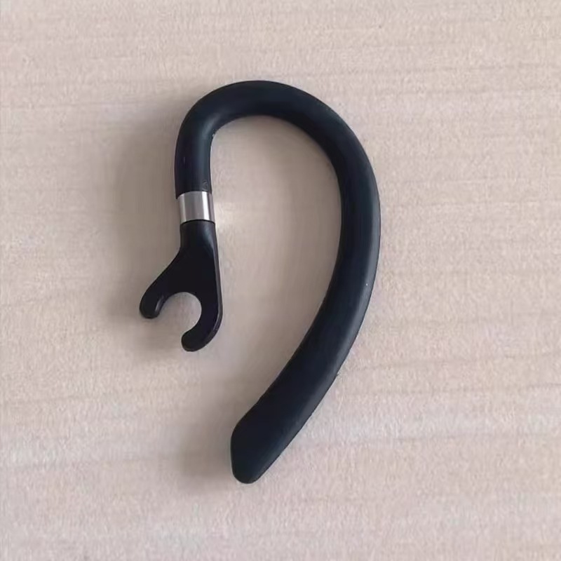 Soft rubber ear hook clip for Bluetooth earphones rotating 360° anti-drop for walkie-talkie 6mm accessory