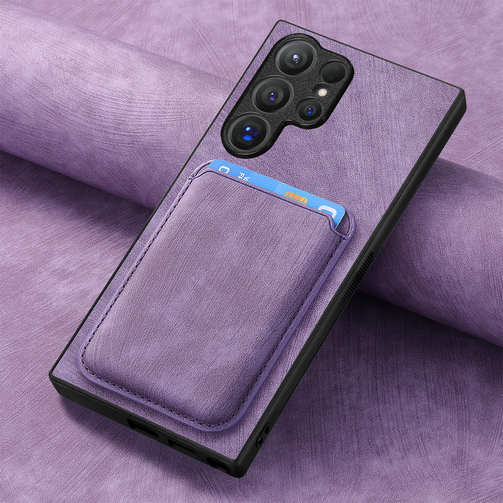 For Samsung S26 Ultra phone case anti-drop leather phone case protective case full coverage S24 leather case