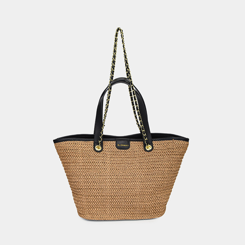 2026 Spring New Casual Large-Capacity Tote Bag Popular Niche Single-Shoulder Woven Straw Bag