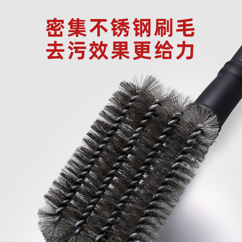 Special BBQ Grill Cleaning Brush Grill Rack Brush Grill Net Kitchen Tool Steel Wire Outdoor Stainless Steel Wire Brush
