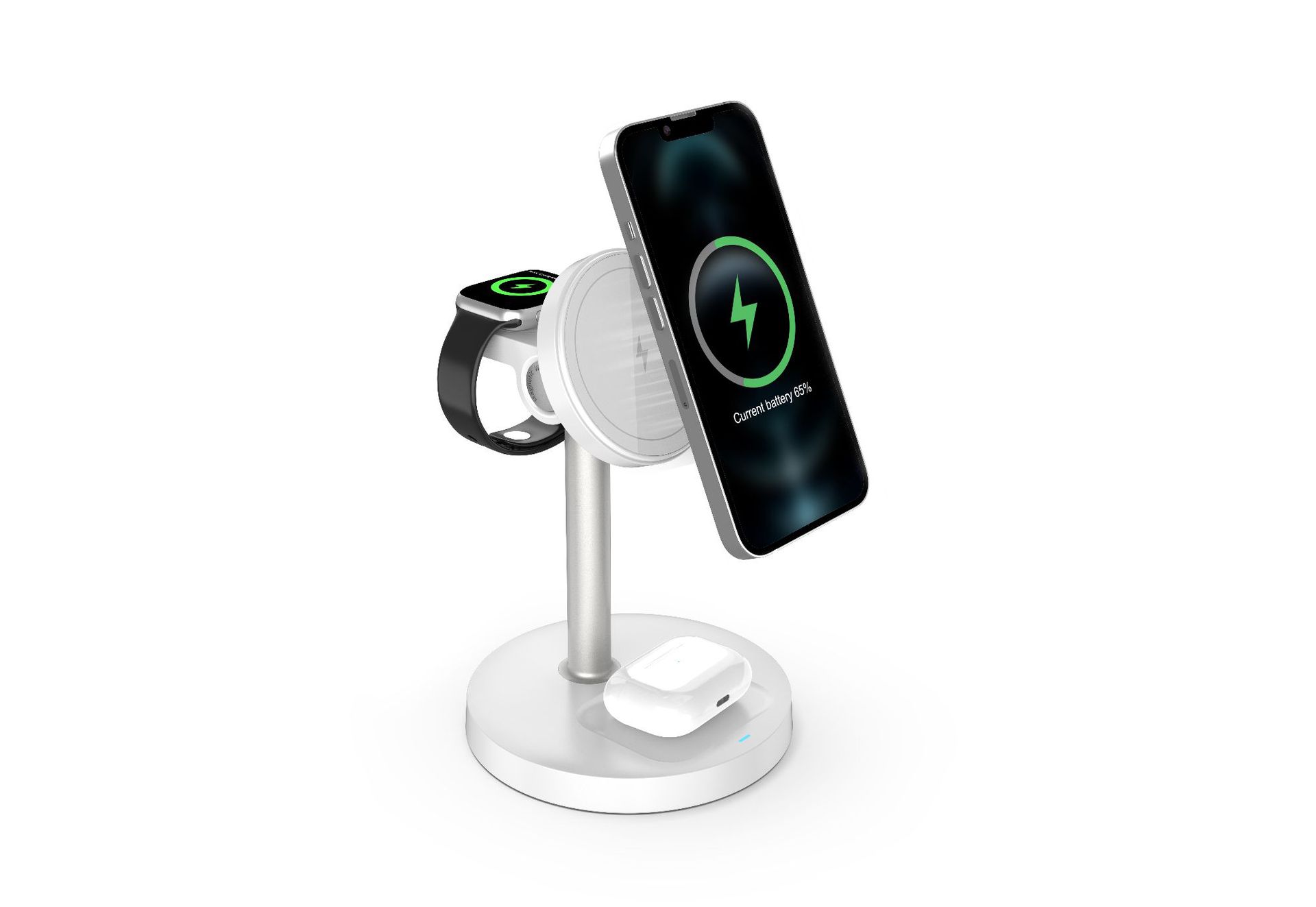 Wireless Magnetic Charger Semiconductor Cooling Phone 15W Fast Charging Three-in-One Desktop Charging Fast Charging