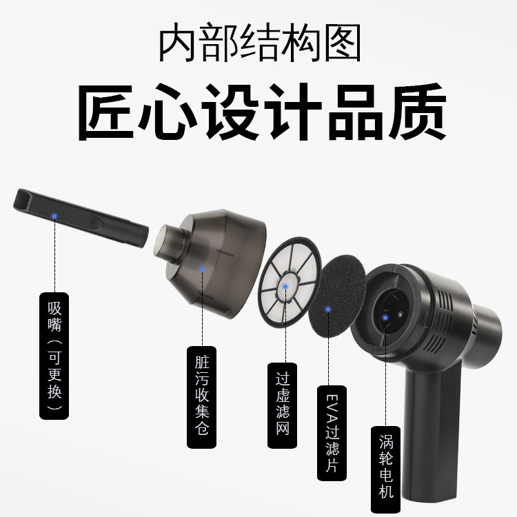 Mini Wireless Vacuum Cleaner Window Cleaner Desktop Keyboard Groove Cleaning Gap Small Handheld Vacuum Cleaner