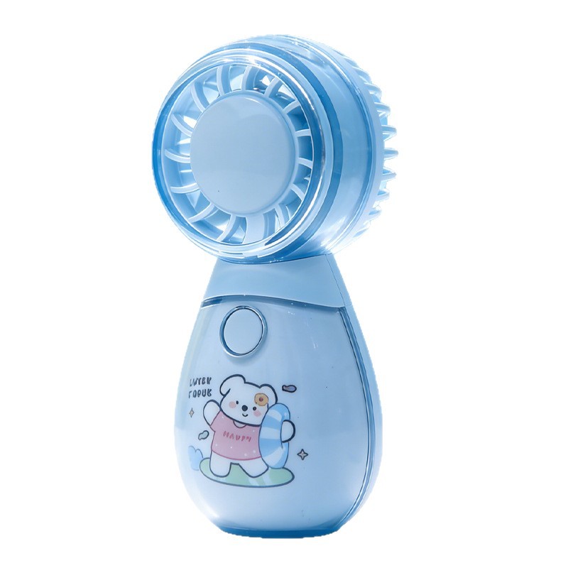 Cute Handheld Small Fan USB Charging Mini Portable Fan Adorable Pet Vertical Electric Fan Silent
