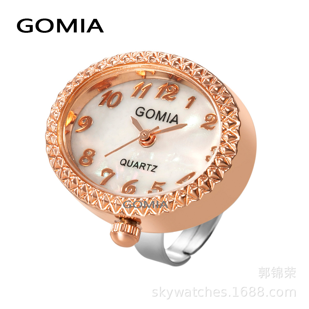 New Oval Ring Watch GOMIA Waterproof Finger Watch Ring Adjustable Digital Small Watch
