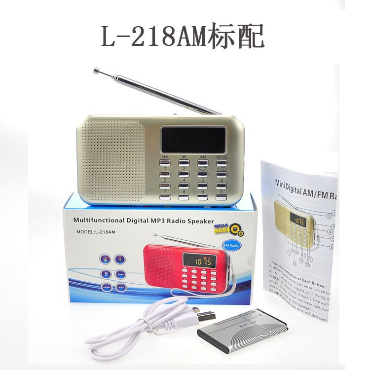 Y-896/218 Card Insert Radio Portable Mini Speaker MP3 Music Player