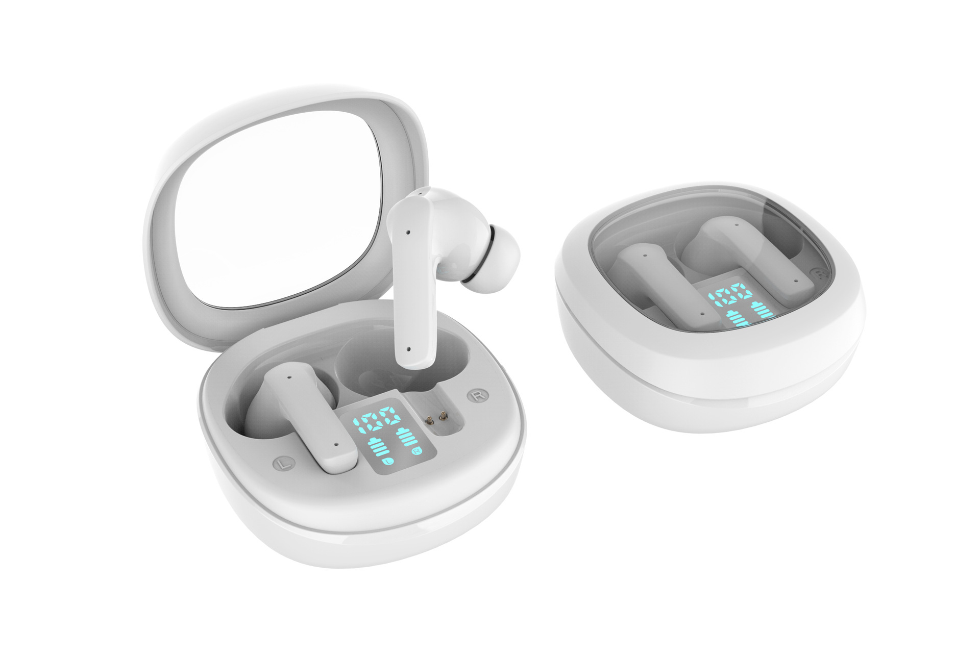 Huaqiangbei Digital Y6 Bluetooth Earphone Noise Cancellation Digital Display Ultra-Long Battery Life H18 Wireless Bluetooth Earphone