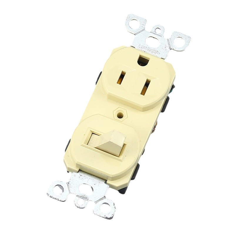 Central and South America American wall socket American standard power socket American standard wall switch ABS panel brass fittings