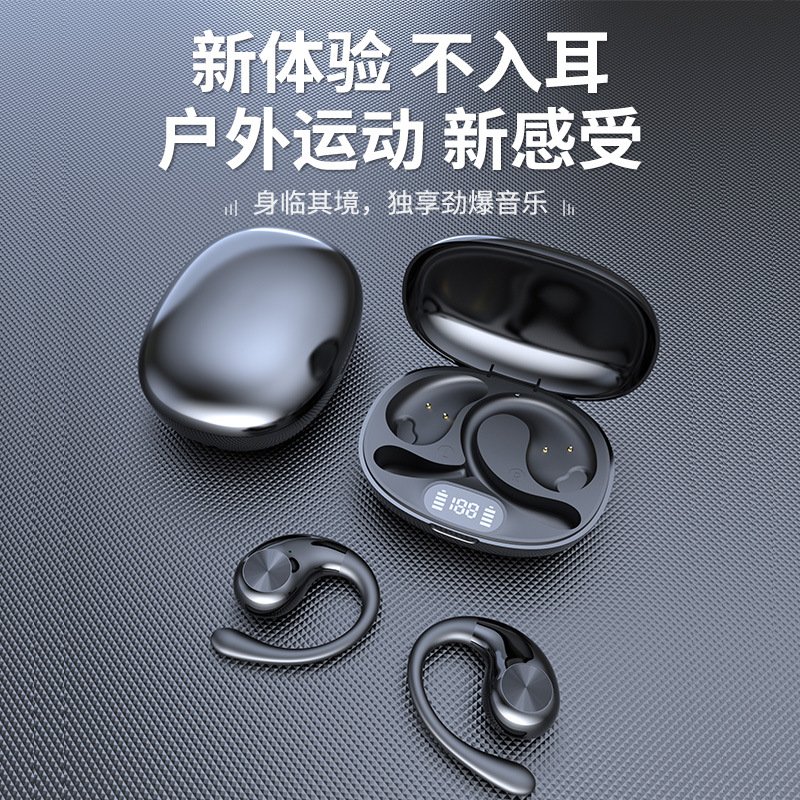 New Wireless Ear-hook Bluetooth Earphone Long Battery Life Non-in-ear Noise Cancelling Sports OWS Bluetooth Earphone