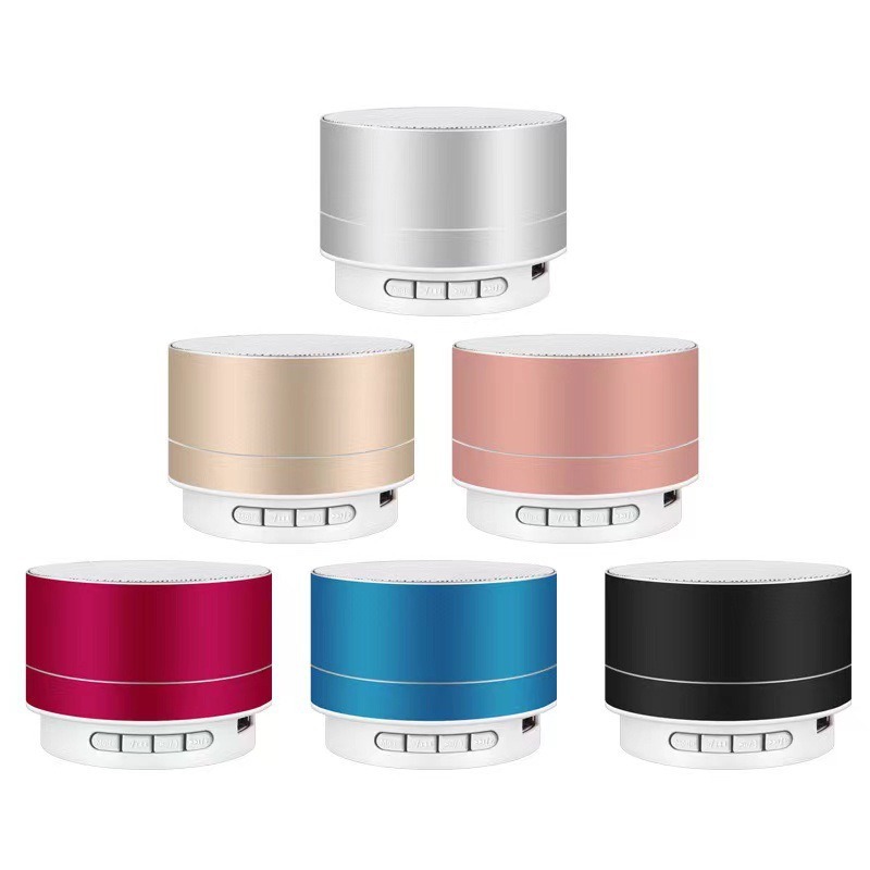 A10 Metal Bluetooth Speaker Small Steel Cannon Bass Outdoor Small Audio Home Desktop Mini Speaker