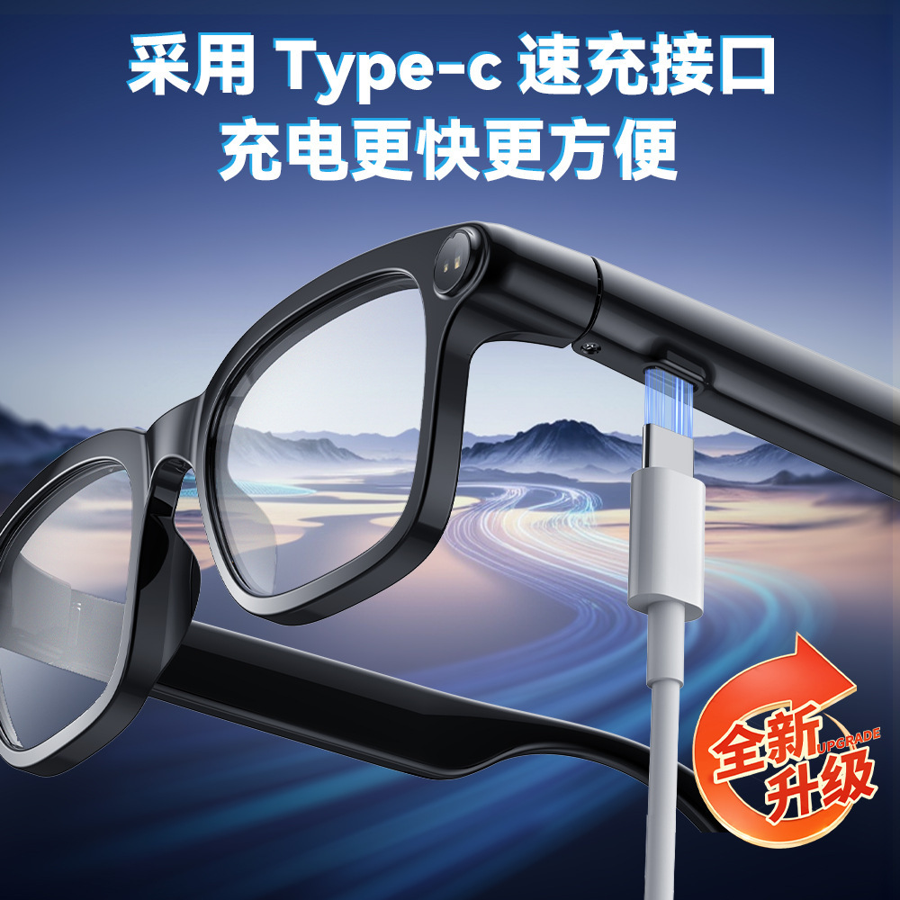 2026 Smart Glasses Support Call AI Recognition Translation 8MP Photo Video Bluetooth Music