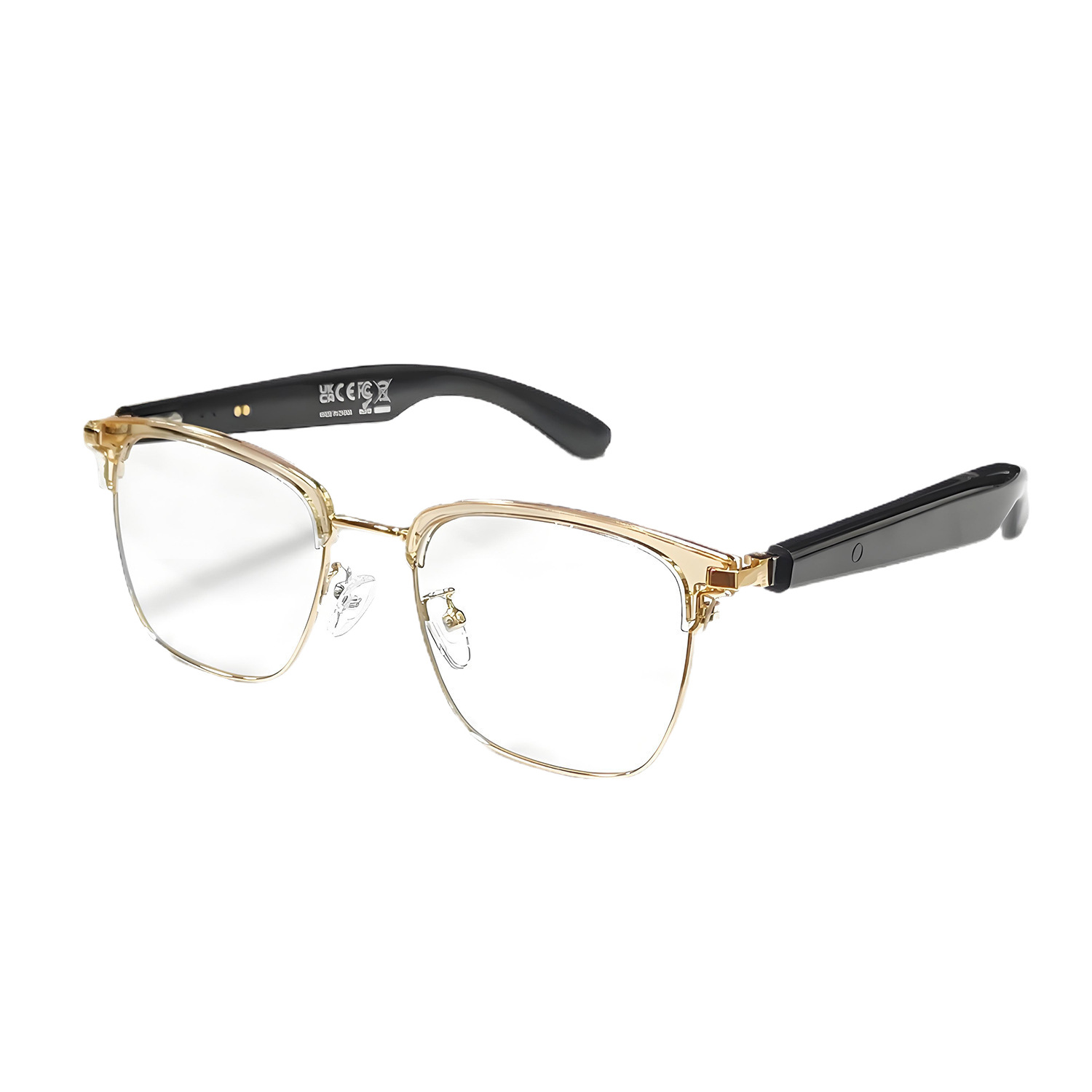GT33 Auto On/Off Bluetooth Glasses Metal Spring Hinge Design AI Smart Glasses Music Call Glasses