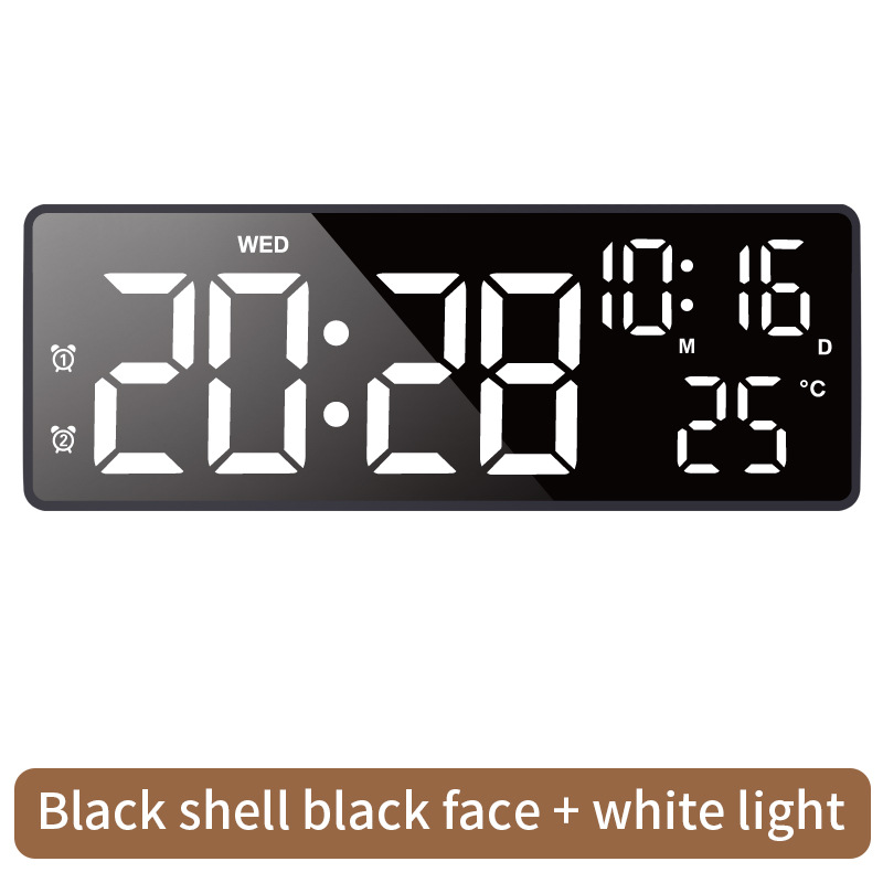 LED Touch Clock Digital Temperature Date Electronic Clock Multifunctional Timer Battery Alarm Clock Perpetual Calendar