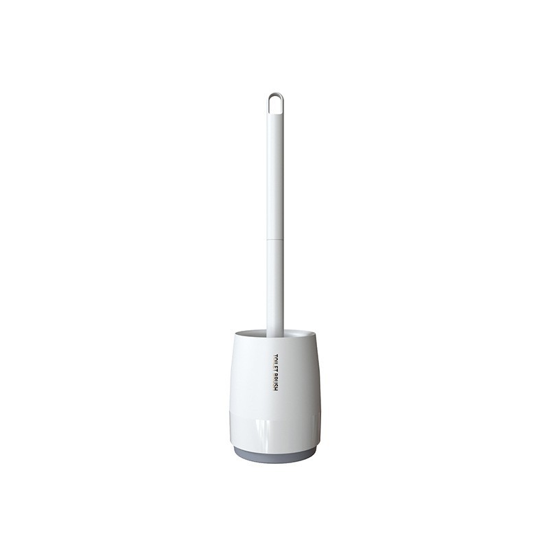 New Bristle Toilet Brush with Base, Toilet Cleaning Brush Set, Bathroom Long Handle Plastic Brush