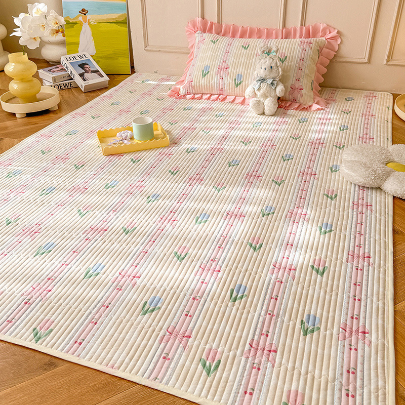 90*200cm 【防滑颗粒绑带】 · 春盼花季 A类-纯棉★