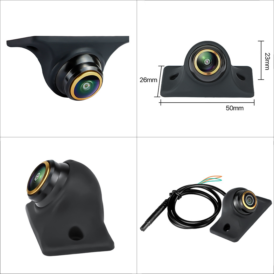 AHD car camera reversing image 360 degree HD wide angle night vision 1080P fisheye rear view silicone