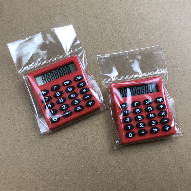 小四方计算器袋装   红色