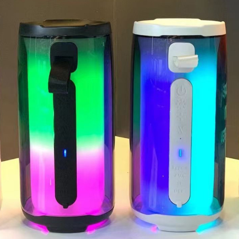 New Pulse PLUSE5 Mini Bluetooth Speaker Gift Colorful Light Desktop Card Slot Bass TWS Couplet