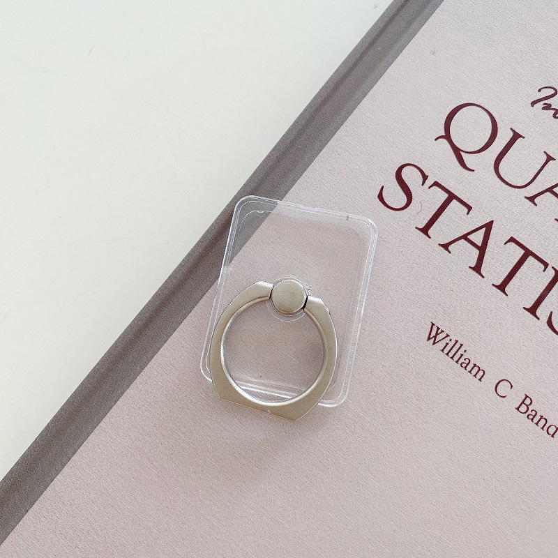 Transparent Ring Stand Phone Ring Finger Grip Rotating Support Stand Adhesive PC Acrylic Phone Ring Grip