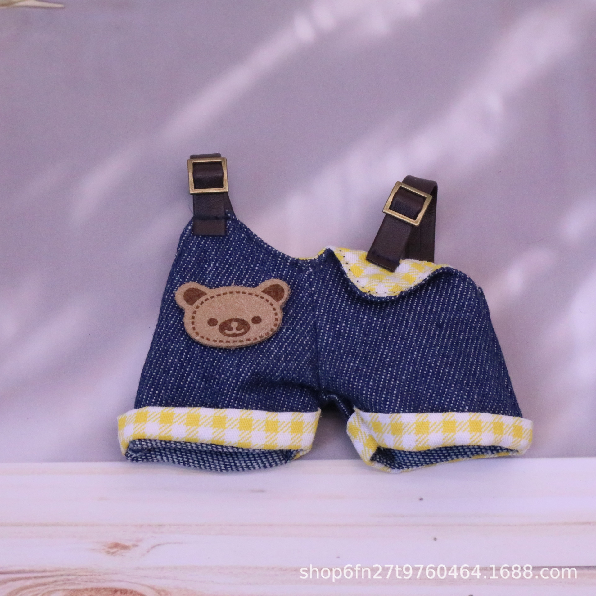 First second third generation Labubu doll clothes Labubu clothes vinyl doll hat glasses overalls set dress wear
