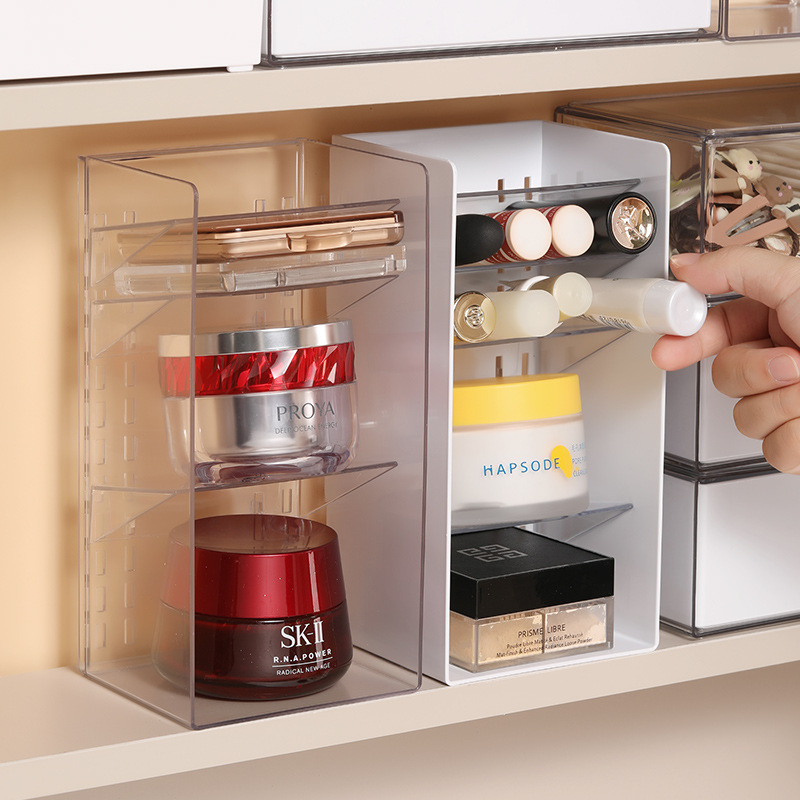 Mirror cabinet storage rack for cosmetics, acrylic shelf for bathroom, lipstick, dressing table, makeup brushes