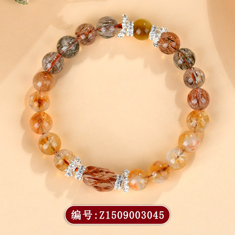 Z1509黑金超黄塔晶手链