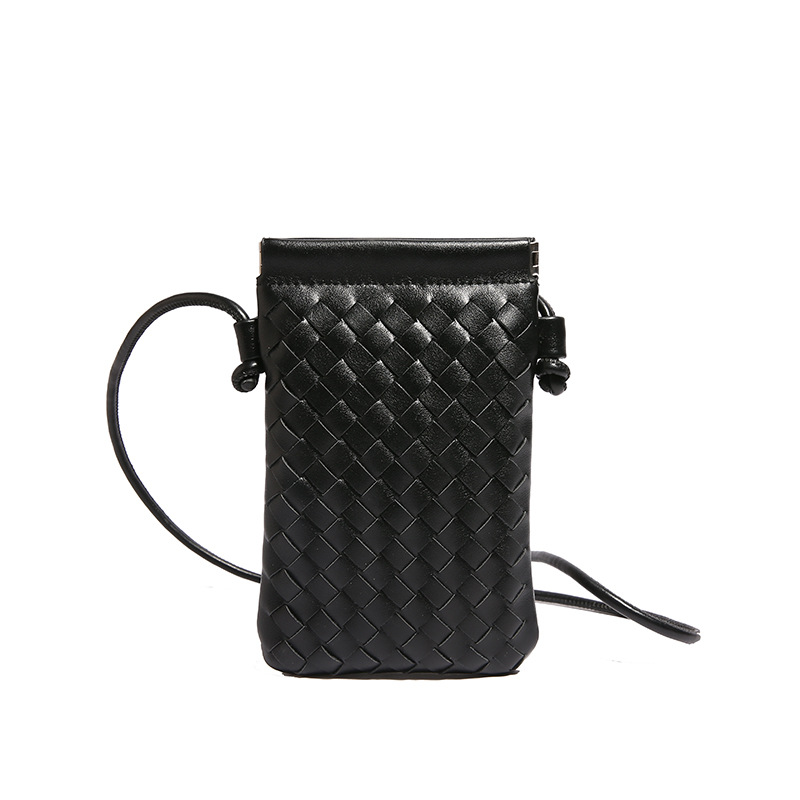Handwoven Small Bag for Women 2024 New Commuter Vertical Crossbody Phone Bag