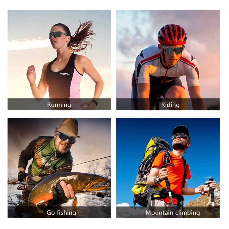Sports Smart Bluetooth Glasses YJ006 Cycling Music Call Sunglasses UV Protection